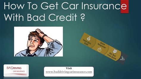 auto insurance bad credit